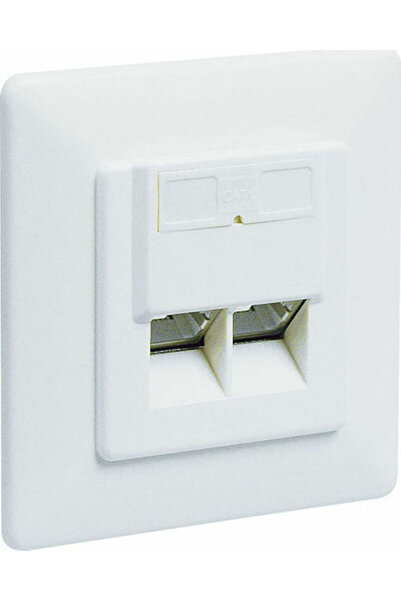 goobay Διπλή Υποδοχή RJ45 Cat6 Λευκό 68246