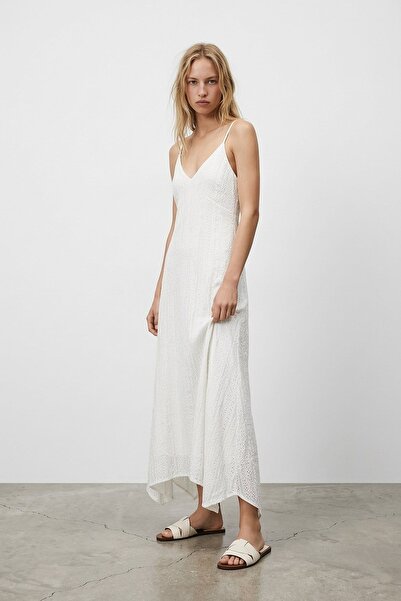 Quzu Women's Dress Elb01745 Ecru