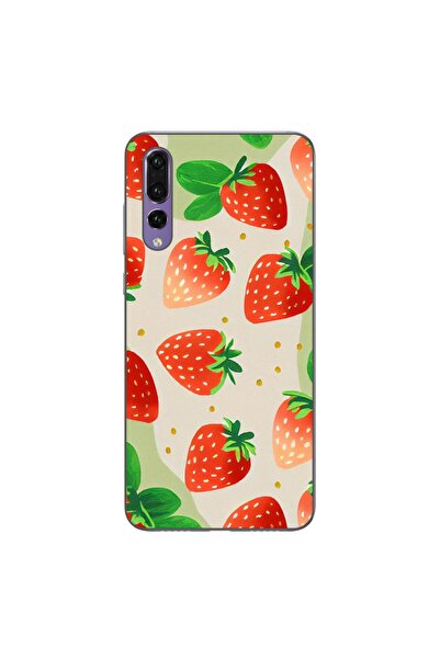 OEM Husa compatibila cu Huawei P20 Pro Silicon Gel Tpu Model Capsuni Pattern