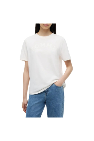 Tommy Hilfiger Μπλουζάκι TJW RLX GMD VARSITY SS TEE EXT Γυναικείο