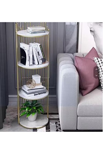 Myhomes Decorative table with 4 metal storage levels MyHomes® modern/function...