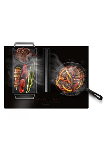 Turbionaire Plita inductie incorporabila cu hota integrata Feel 60 Air, Motor...