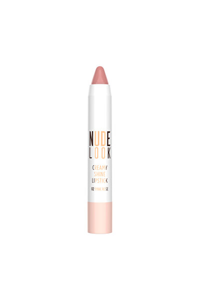 Golden Rose NUDE LOOK CREAMY SHINE LIPSTICK 02 PINK ROSE 3.5GR