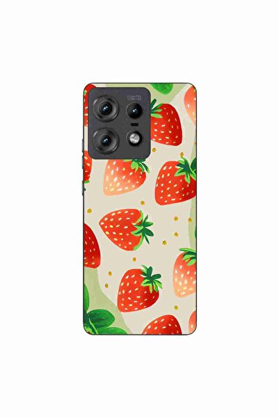 OEM Husa compatibila cu Motorola Edge 50 Pro Silicon Gel Tpu Model Capsuni Pa...