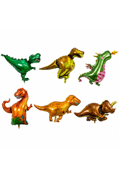 BeySüS Jurassic World 6-Piece Dinosaur Set Foil Balloon