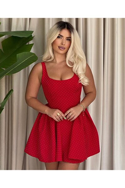 Pretty Baby doll dress with fine rhinestones