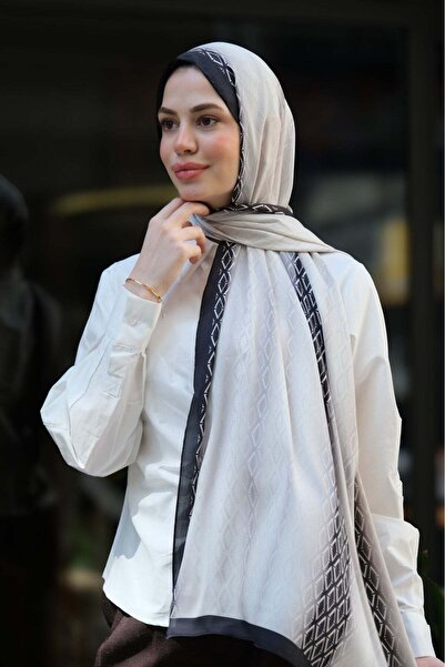 diorel V Monogram İpek Vual Şal-Siyah