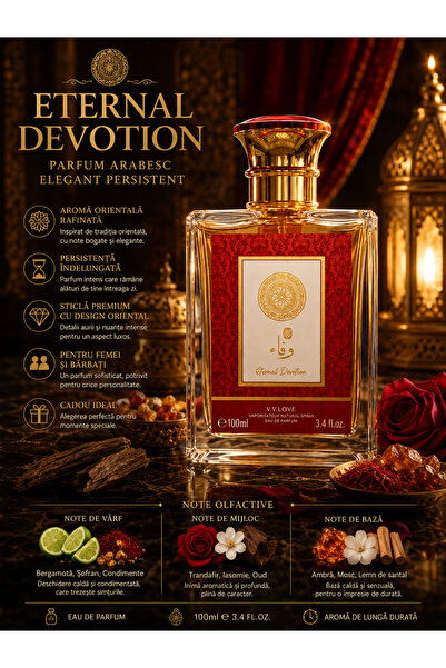 V.V LOVE Eternal Devotion Arabian Perfume 100 ml Unisex Premium Oriental Aroma
