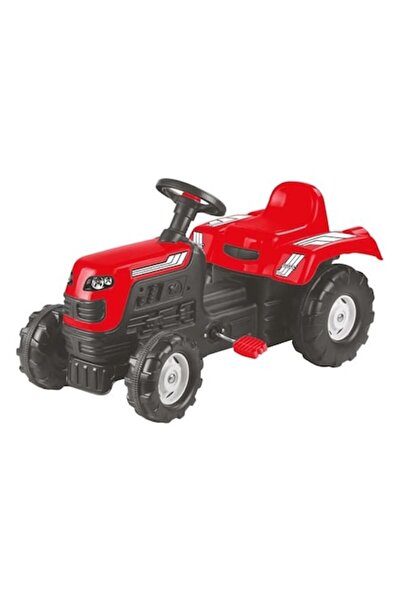 ELITECOMMERCEMARKET Tractor cu pedale roșu pentru copii – 81.5x45x52 cm, Desi...