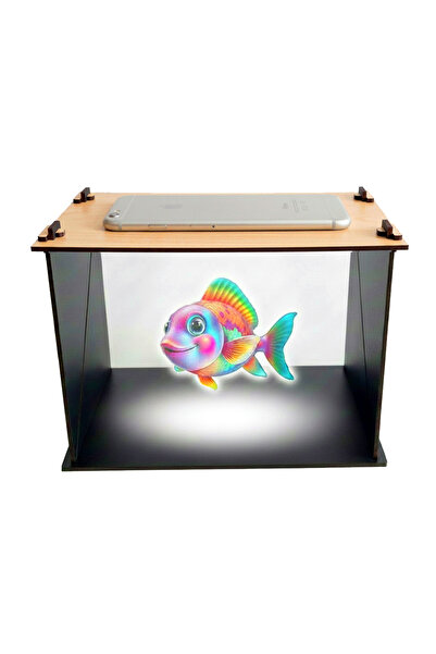 BK Design Hologram Box Telefondan 3D Video Yansıtıcı Çocuklar Için Eğitici Bü...