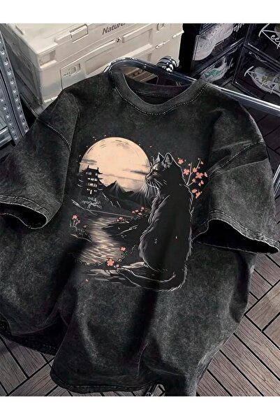 bellanova Unisex Oversize Printed T-Shirt Streetwear Comfortable Fit Daily Pr...