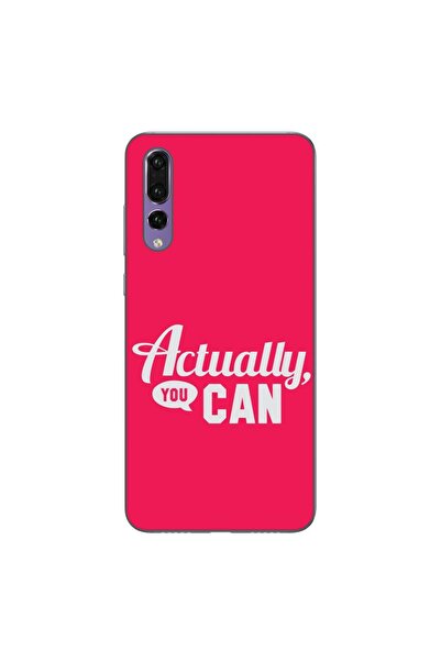 OEM Husa compatibila cu Huawei P20 Pro Silicon Gel Tpu Model Mesaj Actually Y...