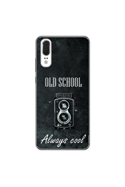 OEM Husa compatibila cu Huawei P20 Silicon Gel Tpu Model Retro Camera