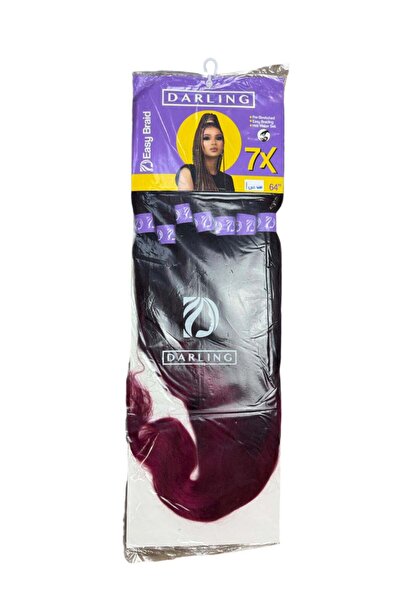 Darling Easy Braid 7X – Afro Braiding Extensions, Black/Red, LBG 900