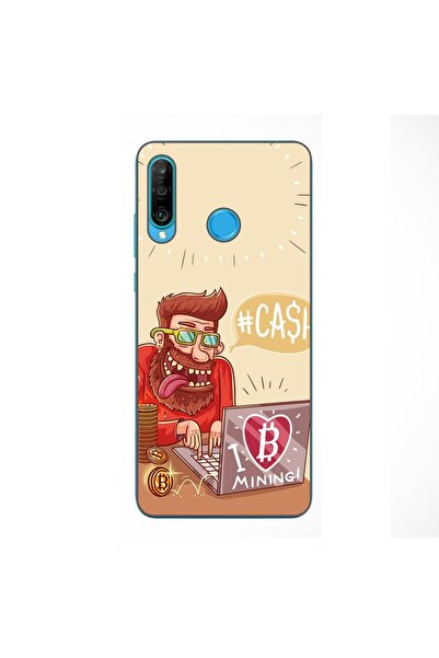 OEM Husa compatibila cu Huawei P30 Lite Silicon Gel Tpu Model BTC Mining