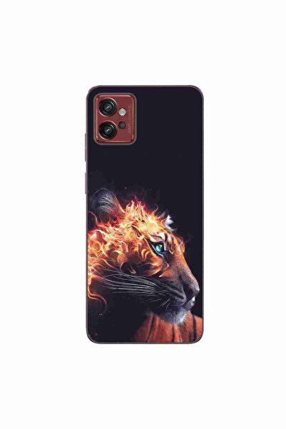 OEM Husa compatibila cu Motorola Moto G32 Silicon Gel Tpu Model Flameborn Tiger