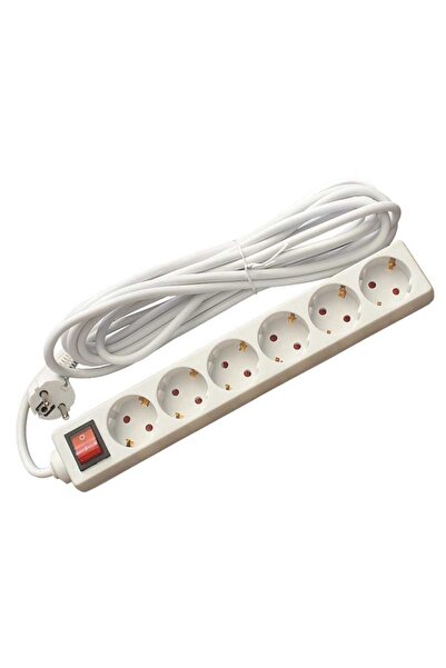 ALIEN Prelungitor cu 6 prize, 1.5 m, cablu 3 x 1.5 mm², cu întrerupător