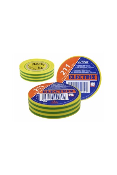 zutech Bandă izolatoare galben/verde 20 m