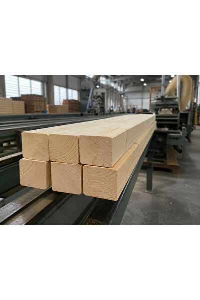 Yalçıntaş Wood YalçıntaşWood 4x4 cm Silinmiş Çam Kereste (6 Adet) Boy 100 cm ...