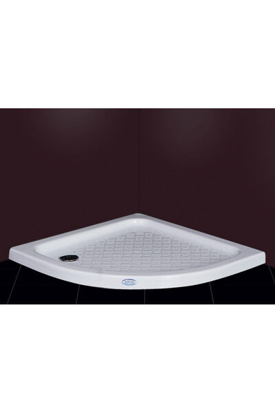 SELİKA Oval Flat H:7 Cm Panelsiz Duş Teknesi 100 x 100 cm Beyaz