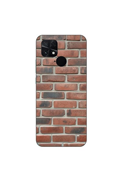 OEM Case compatible with Xiaomi Poco C40 Silicone Gel Tpu Brick Wall Pattern