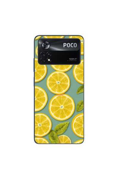 OEM Калъф, съвместим с Xiaomi Poco X4 Pro, силиконов гел TPU, с десен на летн...