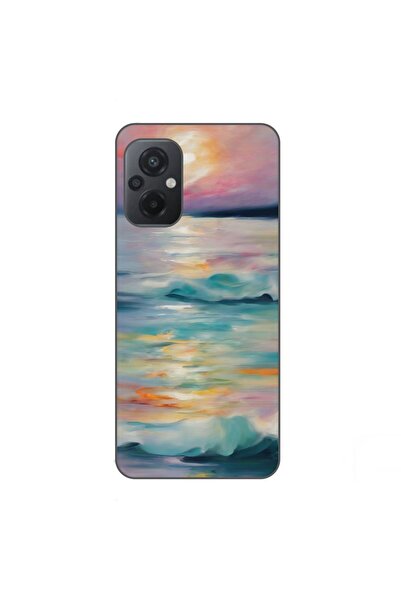OEM Husa compatibila cu Xiaomi Poco M5 Silicon Gel Tpu Model Watercolor Sea View