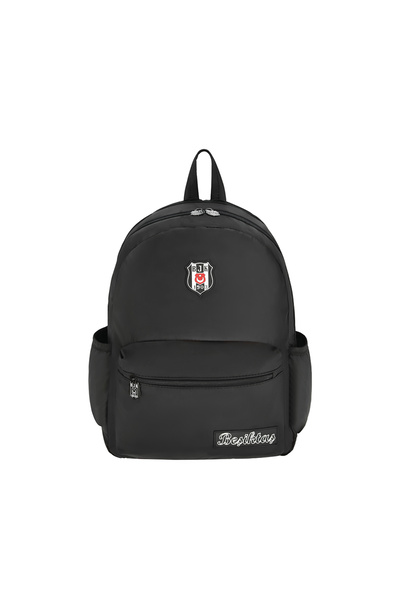 Beşiktaş Licensed Logo Backpack - Black 3 Compartment Backpack