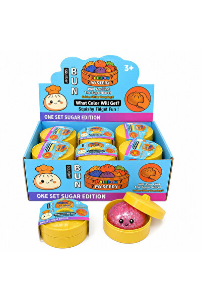 BaoBao Скуиши антистрес играчка кнедла с големи цветни гел топчета, 8 см