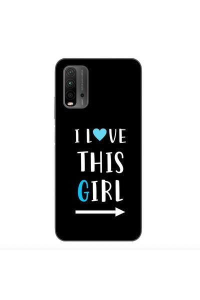 OEM Husa compatibila cu Xiaomi Redmi 9T Silicon Gel Tpu Model Cupluri I love ...