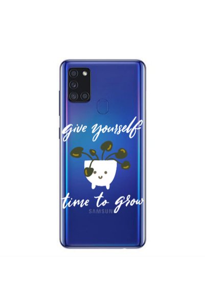 Other Samsung A21S Give Yourself Transparent Silicone TPU Θήκη