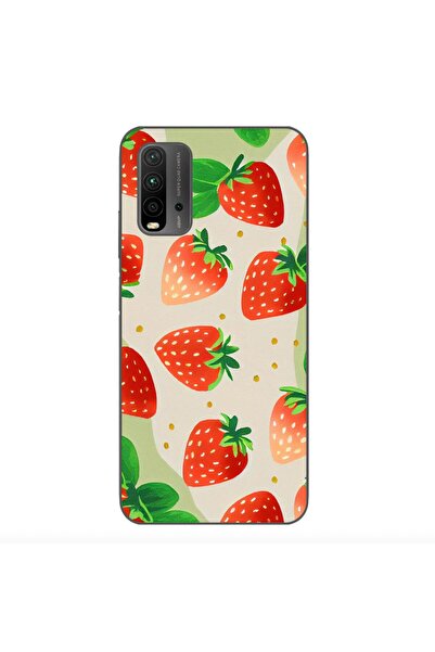 OEM Case compatible with Xiaomi Redmi 9T Silicone Gel Tpu Strawberry Pattern