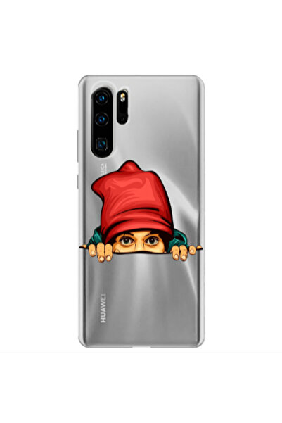 Other Huawei P30 Pro Hidden Girl Transparent Silicone TPU Θήκη