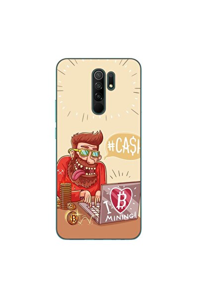 OEM Θήκη συμβατή με Xiaomi Redmi 9, από σιλικόνη gel TPU, μοντέλο BTC Mining