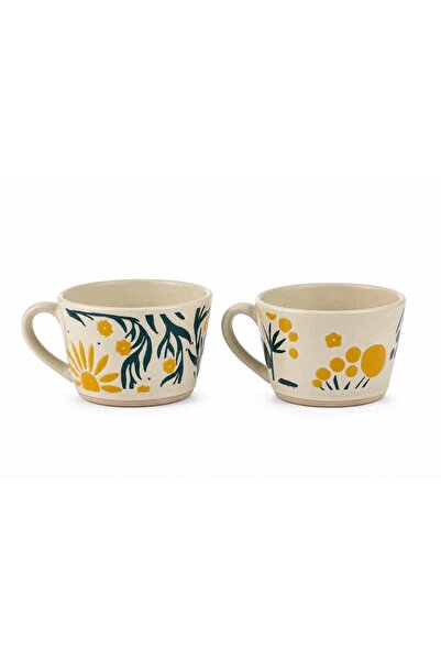 English Home Stonewear Mug Set of 2-220 ml