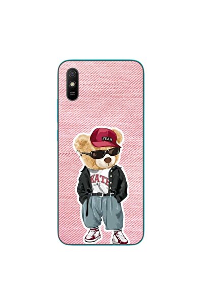 OEM Husa compatibila cu Xiaomi Redmi 9A Silicon Gel Tpu Model Pink Jeans Bear