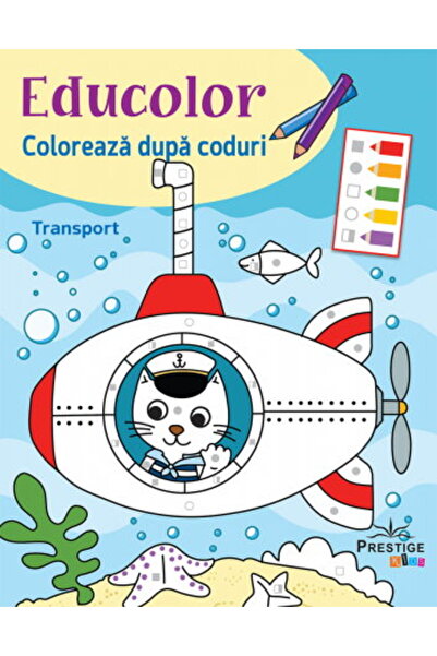 Editura Prestige Coloreaza dupa Coduri: Transport
