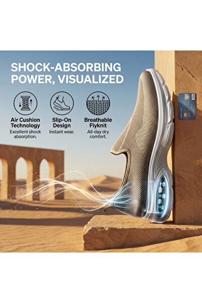 SAUDI STEPS Classic Unique Italian Designer Men’s Breathable Slip On Athletic...