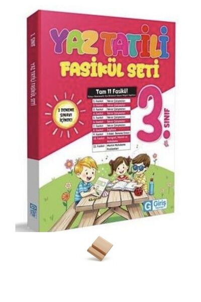 Giriş Yayınları Giriş 3. Sınıf Yaz Tatili Seti Fasikül Fasikül ve Telefon Standı