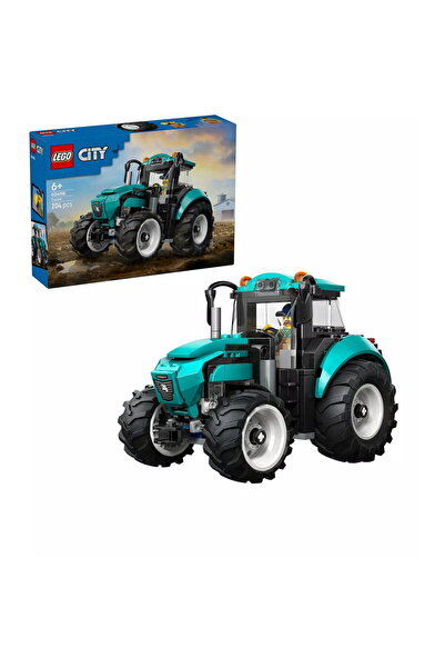 LEGO City - Tractor 60498, 204 piese, varsta 6+, Verde-Negru