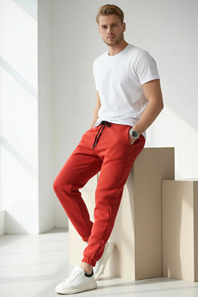 Runades Men's Elastic Leg Jogger Sweatpants