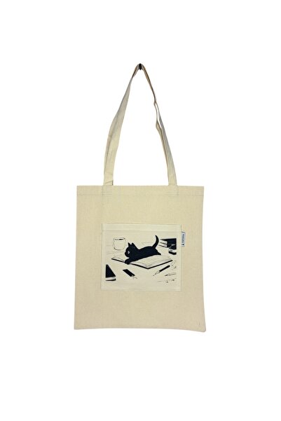 Smyrna Tote Bag with Pockets, Casual Tote Bag, Beach Bag, 100% Cotton Thick R...