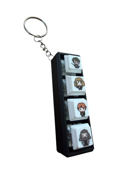 Buki'nin Atölyesi Non-Led Keyboard-Click Sound Stress Reliever Harry Potter Character Clicker Keychain