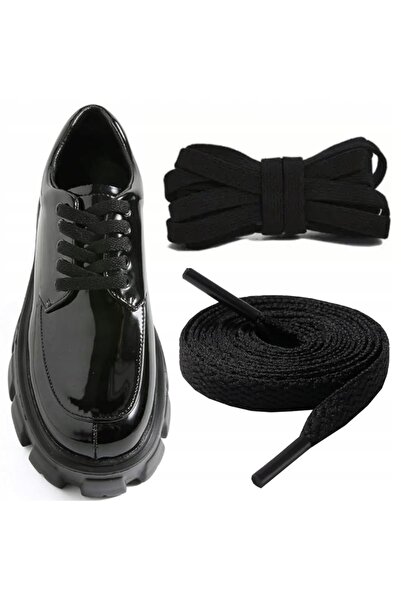 SNM Shoelaces, SNM, 120 cm, black, flat profile, durable Polyester , stable k...