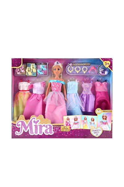 Mira مجموعة ملابس دمى الأميرة الأنيقة