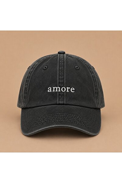 WeavedCo Amore (Love) Embroidered Vintage Washed Cap Hat