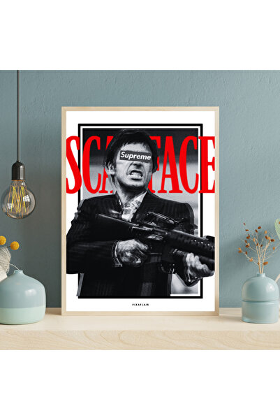 Pixaflair - Scarface - Supreme - Çerçevesiz Film Poster