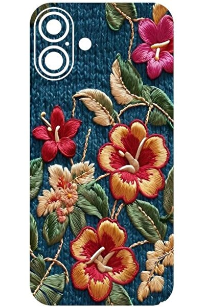BURAQ Embroidered Pattern Back Protection Sticker with Raised Texture for iPh...