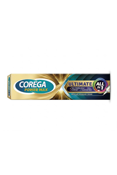 Corega Cremă adezivă supremă All-in-1 pentru proteze dentare, 40g
