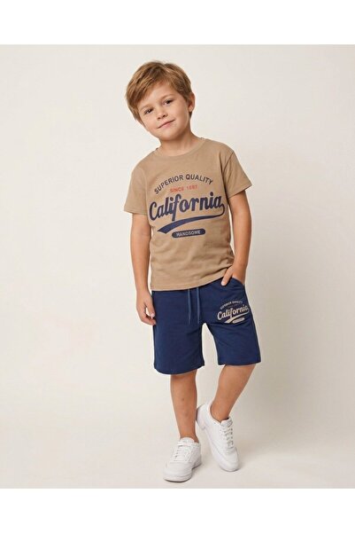Egelite Boys' Summer Printed T-Shirt and Shorts 2-Piece Set, Ages 5-6-7-8-9-1...